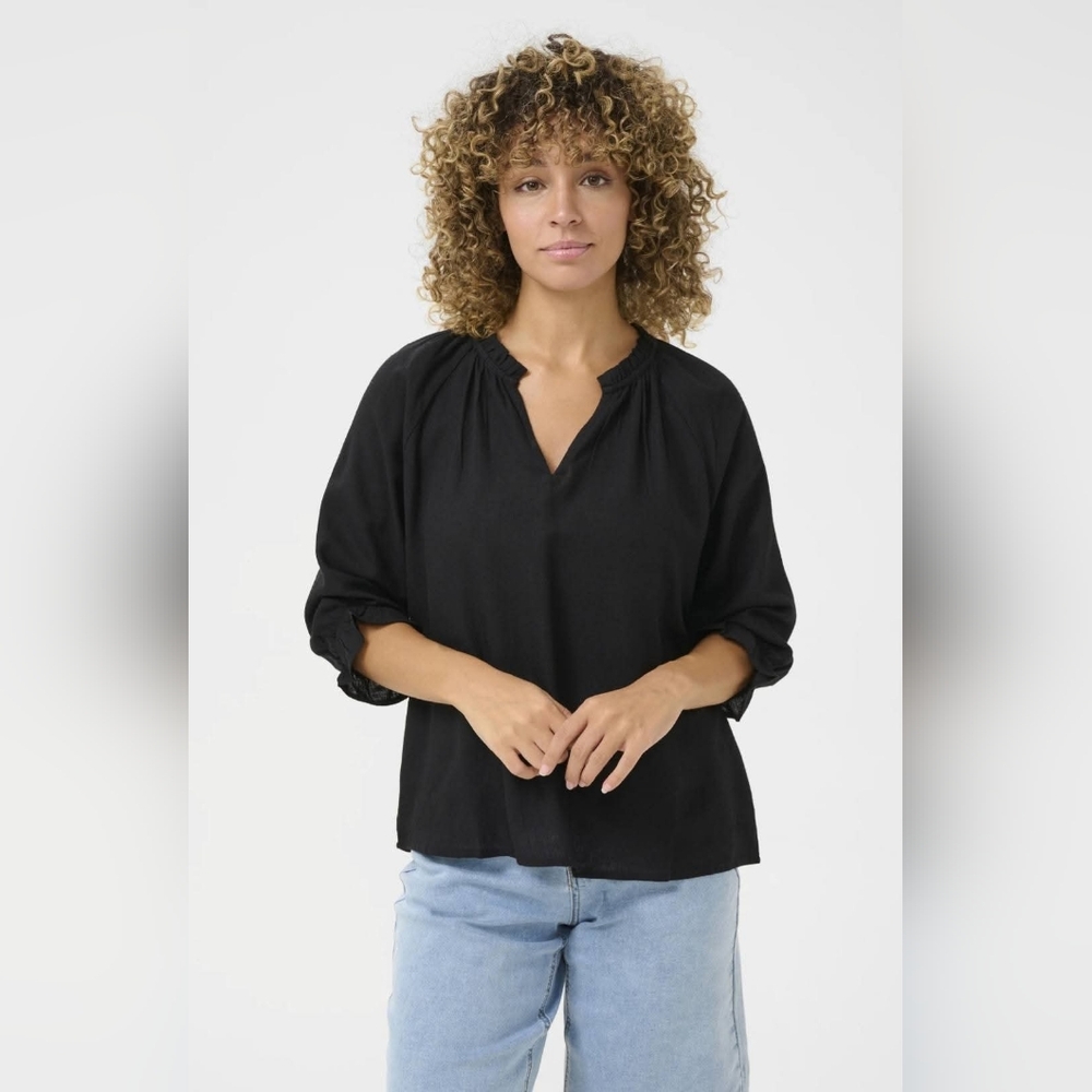CREAM Venta Linen Blouse